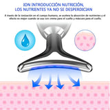 MASAJEADOR FACIAL 7 LUCES LED RECARGABLE